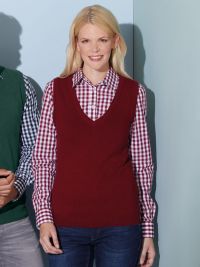 Damen Pullunder in Weinrot